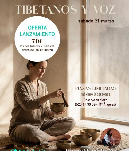 taller cuencos tibetanos y voz